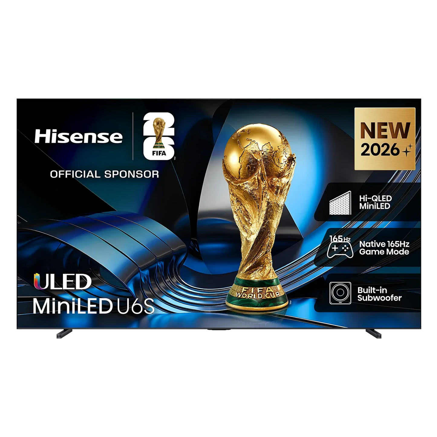 Hisense 100 Inch U6S ULED MiniLED Hi-QLED 144Hz 4K Smart AI TV 100U6SAU