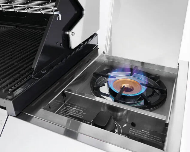 BeefEater 1200 Series 4-Burner BBQ with Side Burner and Trolley Stainless Steel - BMG1241SB