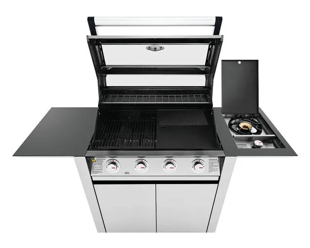 BeefEater 1600 Series 4-Burner BBQ with Side Burner and Trolley Stainless Steel - BMG1641SA