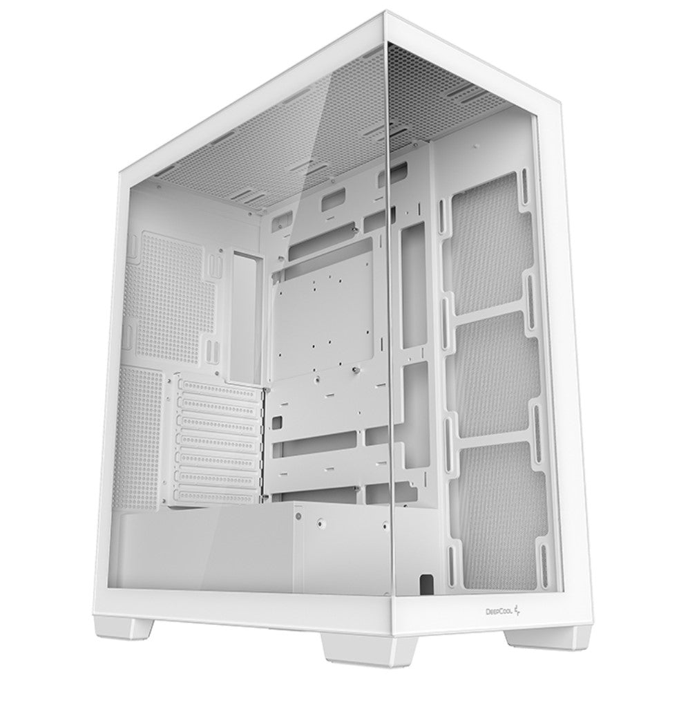 DeepCool CG580 White Panoramic ATX Mid-Tower Case, Up to 2x 360mm Radiators, 9x120mm Fans. Front 2x USB3.0, Audio I/O Panel (LS), R-CG580-WHNDA0-G-1
