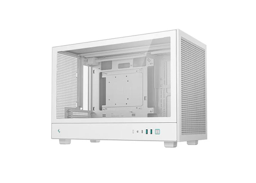 DeepCool CH260 WH M-ATX Case, Extremely Portable Size,Abundant Airflow Ventilation,Mesh and Glass panels,Up to 360mm Liquid Cooling, R-CH260-WHNGM0-G-1