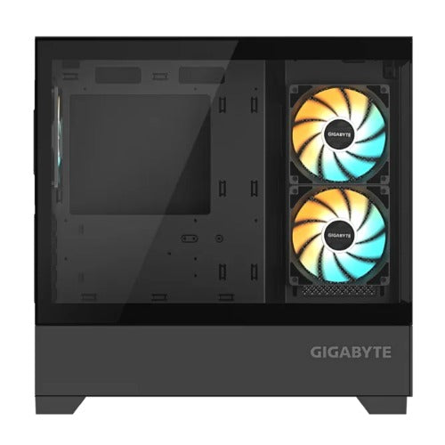 Gigabyte (LS) Gigabyte C201 PANORAMIC, Mid Tower, mini-ITX/m-ATX, Black, H431x W242x D430 mm, 5 Slots, USB 3.0 x2, H=502 W=313 D=525 mm, C201P M-ATX CASE