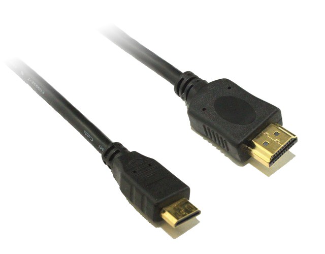 8Ware Mini HDMI to HDMI Cable 3m with Ethernet 1.4V 3D HD 1080p Male to Male for Camera Camcorder Mobile Laptop Tablet Graphic Video Card, RC-MHDMI-3