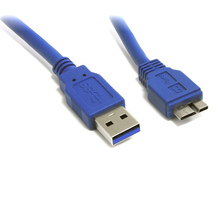 8Ware USB 3.0 to Micro USB Cable 3m Type A to Type B Male to Male for Charging or Data Sync Mobile Devices Phone Tablet PDA GPS, UC-3003AUB