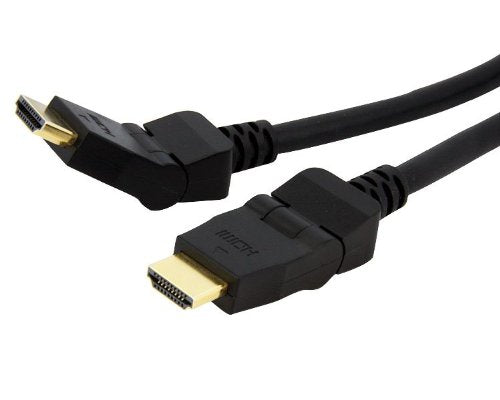Astrotek HDMI Cable 2m - v1.4 19 pins Type A Male to Male 180 Degree Swivel Type 30AWG Gold Plated Nylon sleeve RoHS, AT-HDMI-MM-180D-2