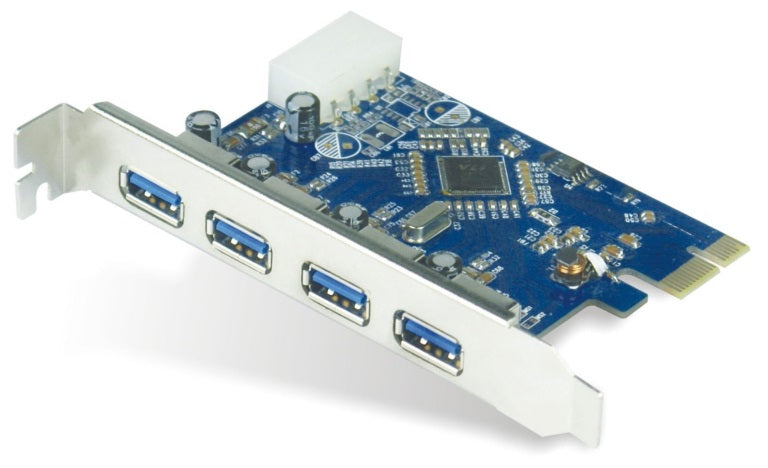 Astrotek 4x Ports USB 3.0 PCIe PCI Express Add-on Card Adapter 5Gbps Windows XP/7/8/10 Server 2008 & later Renesas 720201 Chipset Full Height, AT-U3PCICARD
