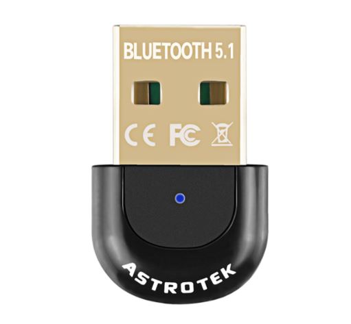 Astrotek Mini USB Bluetooth Receiver Dongle Wireless Adapter V5.0 3Mbps for PC Laptop Keyboard Mouse Mobile Headset Headphone Speaker, AT-USB-BLUETOOTH5