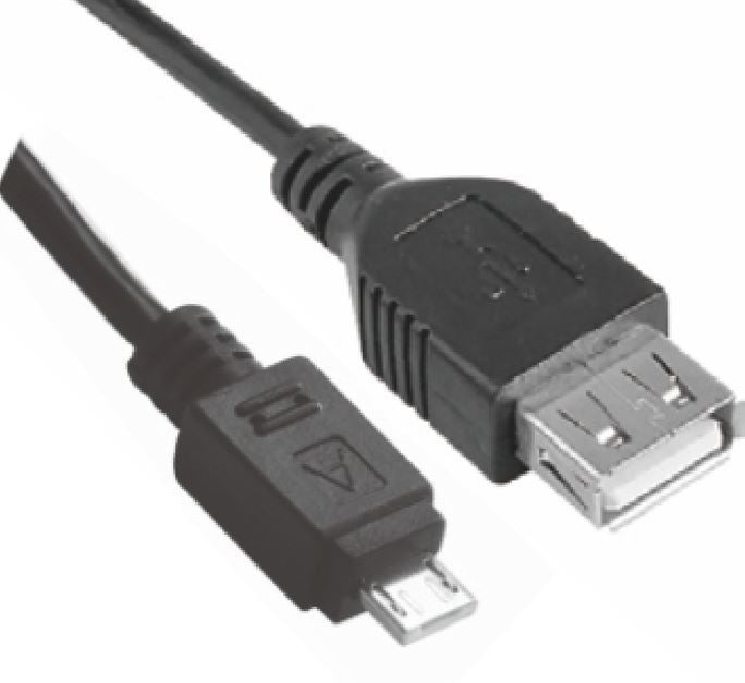 Astrotek Micro USB Male to USB Female OTG Adapter Converter Cable Black for Windows Samsung Android Tablet & Mobiles 1m, AT-USB2MICRO-OTG