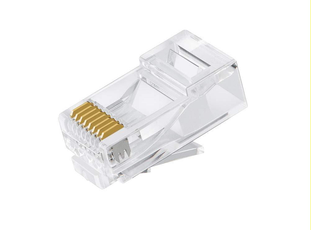 Astrotek CAT6 UTP -RJ45 Connector 8P8C Network Plug 3 Prong Blade 3U' Gold plating (50pcs/bag), ATP-8P8C-6