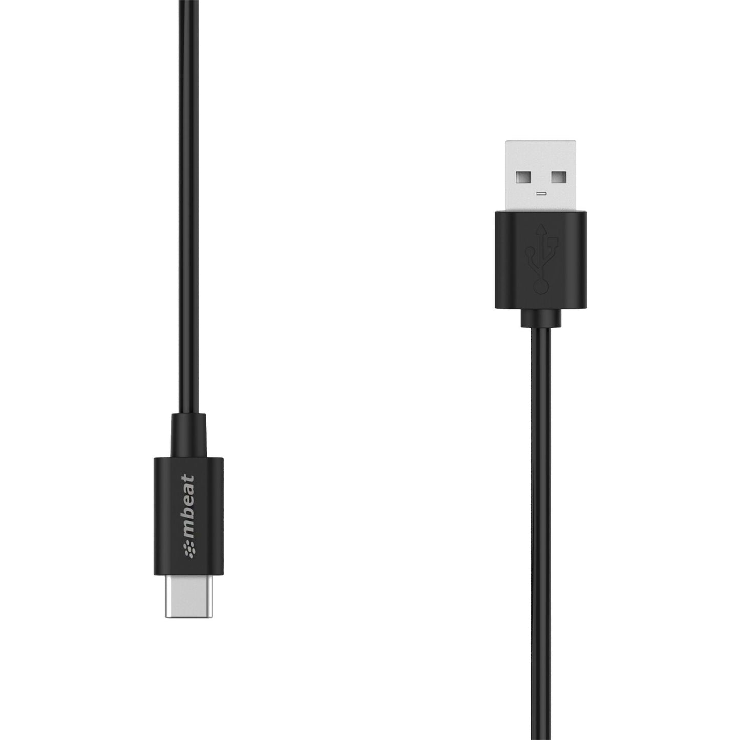 MBEAT (LS) mbeat Prime 1m USB-C To USB Type-A 2.0 Charge And Sync Cable - High Quality/480Mbps/Fast Charging for Macbook Pro Google Chrome Samsung Galaxy, MB-CAB-UCA01