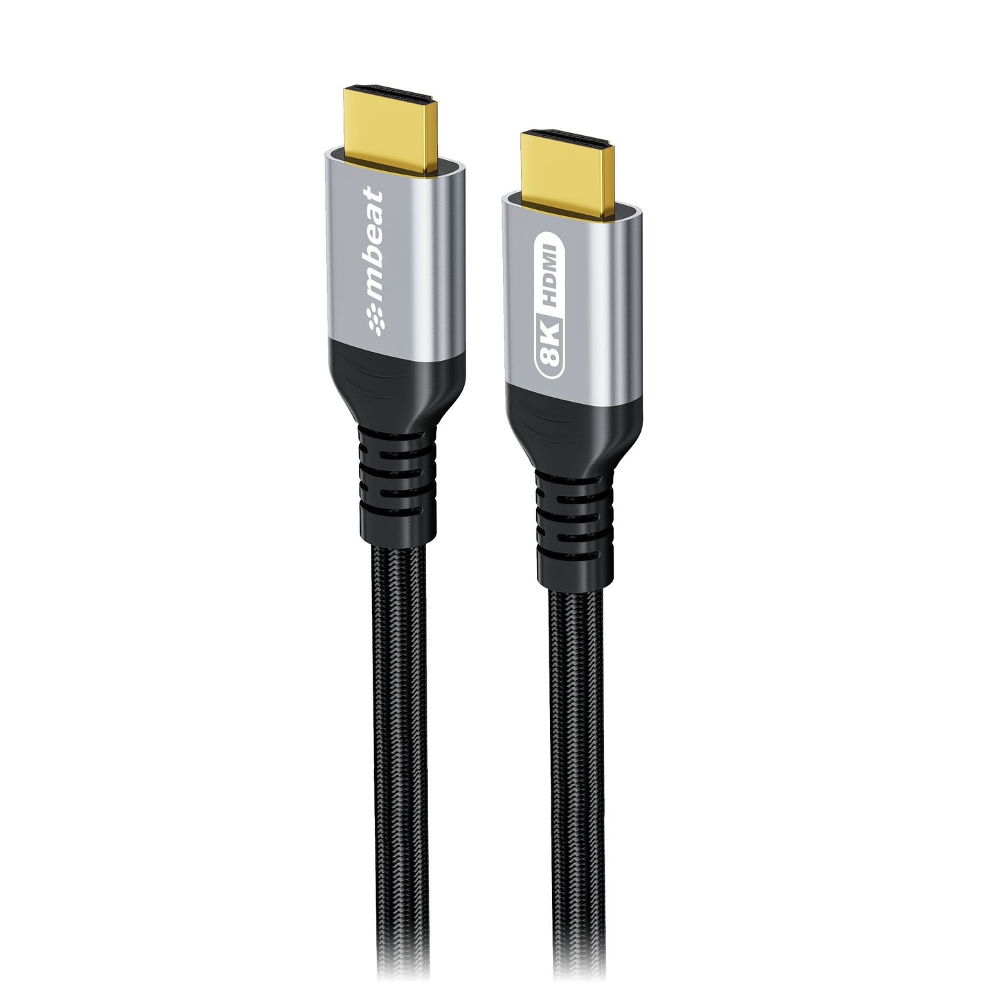 mbeat Tough Link 1.5m Certified 8K HDMI Cable - Space Grey HDMI 2.1 (male) to HDMI 2.1 (male) 50cm x 2.02cm x 1.13cm, MB-XCB-8KHDM15