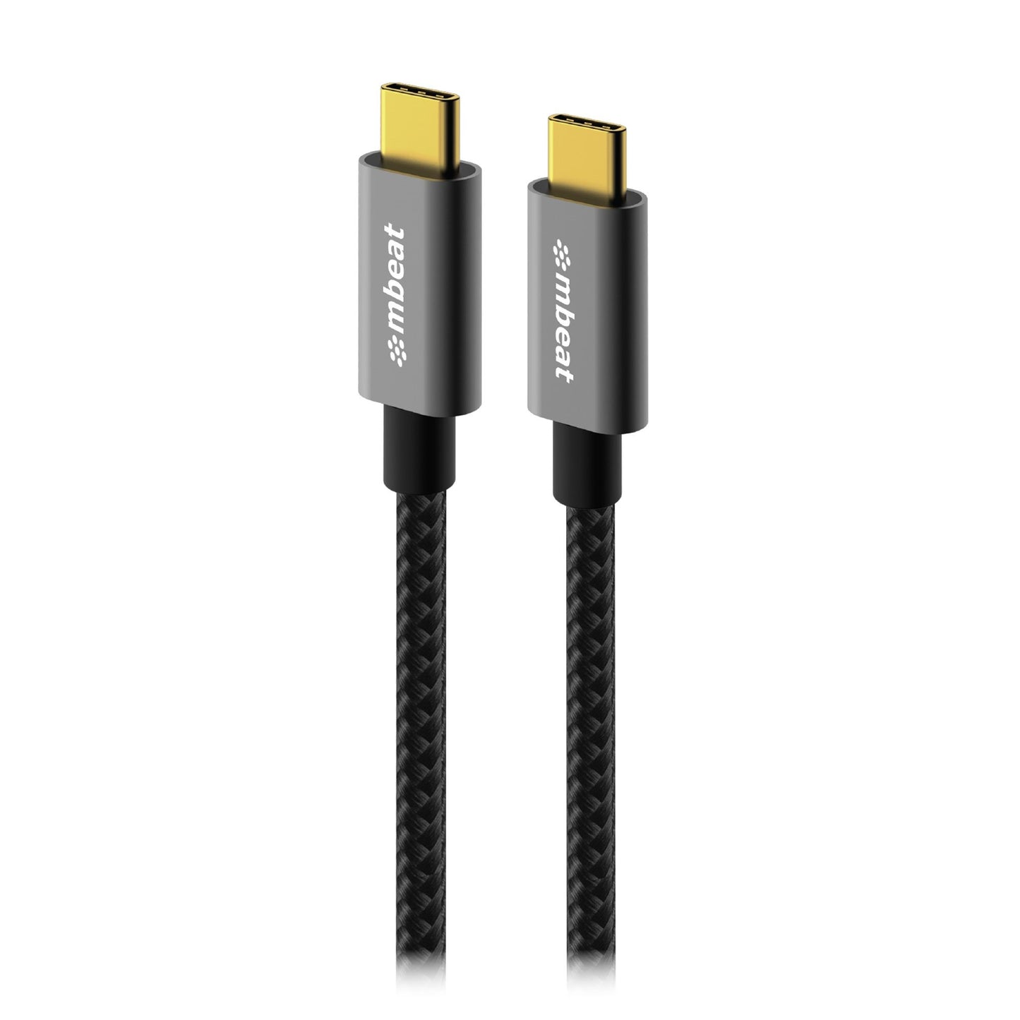 mbeat Tough Link 1.8m USB 3.2 Gen2 USB-C Cable - Space Grey transfer at speeds up to 10Gbps Video Resolution: Maximum 4K/60Hz, MB-XCB-C2C180