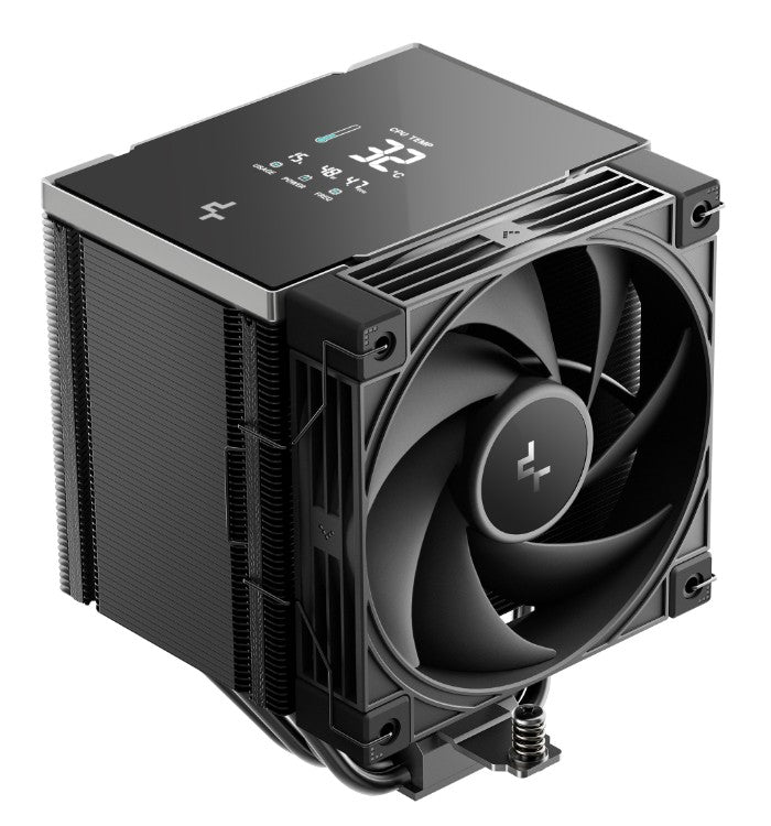 DeepCool AK500 G2 DIGITAL NYX AI Dynamic Adjustment CPU Cooler, Digital Display, 5 Heat Pipes, 4-pin PWM, Intel LGA1851/1700/1200/115x, AMD AM5/AM4, R-AK500G2-BKNNMN-GJD-1