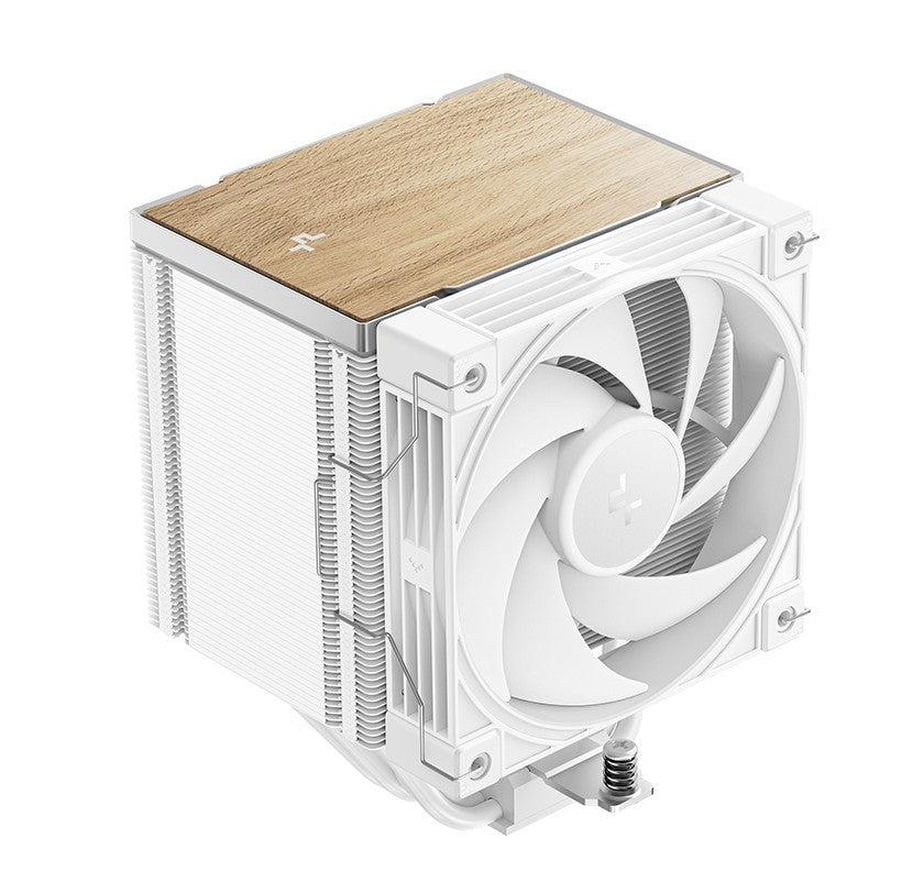 DeepCool AK500 G2 WH Wood Grain Top Cover CPU Cooler, 5 Heat Pipes, 4-pin PWM, Intel LGA1851/1700/1200/115x, AMD AM5/AM4, R-AK500G2-WHNNMN-GJD