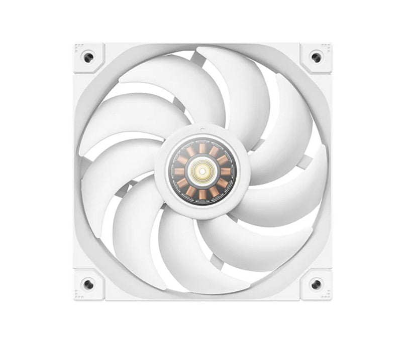DeepCool FL12 White 120mm Unique ARGB Fans, Low Noise, 4-pin PWM, Fluid Dynamic Bearing, Addressable RGB LED, R-FL12-WHAPN1-G