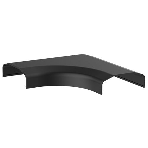 Brateck Plastic Cable Cover Joint L Shape Material:ABS Dimensions 127x127x21.5mm - Black (LS), CC07-J2-B