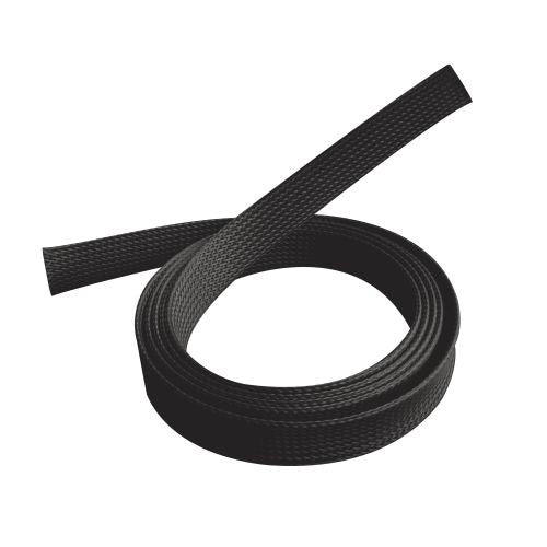 Brateck Braided Cable Sock (40mm/1.6' Width) Material Polyester Dimensions1000x40mm -- Black (LS), CS-40-B