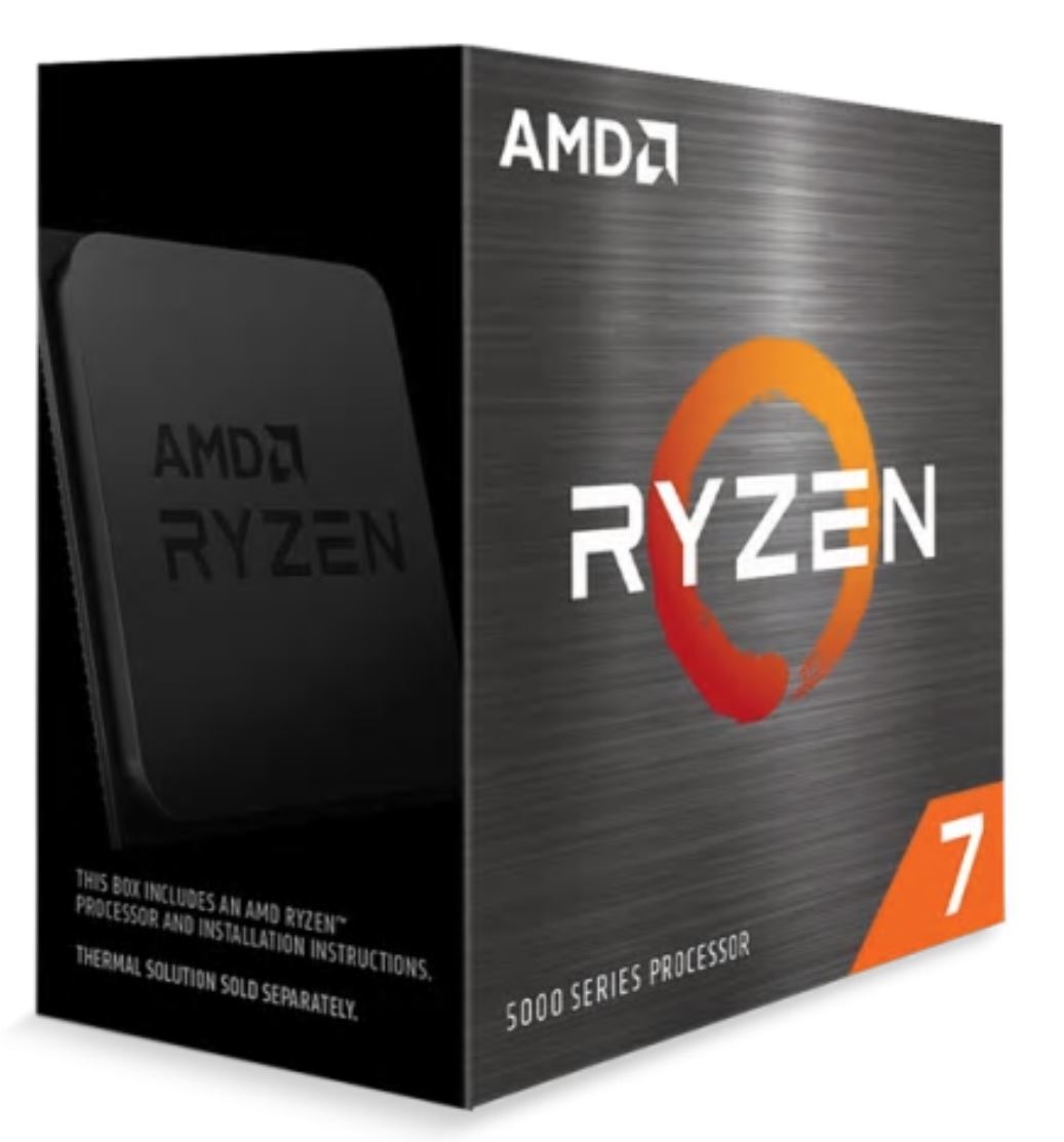 AMD-P AMD Ryzen 7 5800X Zen 3 CPU 8C/16T TDP 105W Boost Up To 4.7GHz Base 3.8GHz Total Cache 36MB No Cooler (AMDCPU) (RYZEN5000)(AMD, 100-100000063WOF-P