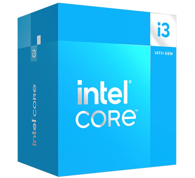Intel (LS)Intel i3 14100 CPU 3.5GHz (4.7GHz Turbo) 14th Gen LGA1700 4-Cores 8-Threads 17MB 60W UHD Graphics 730 Retail Raptor Lake with Fan, BX8071514100
