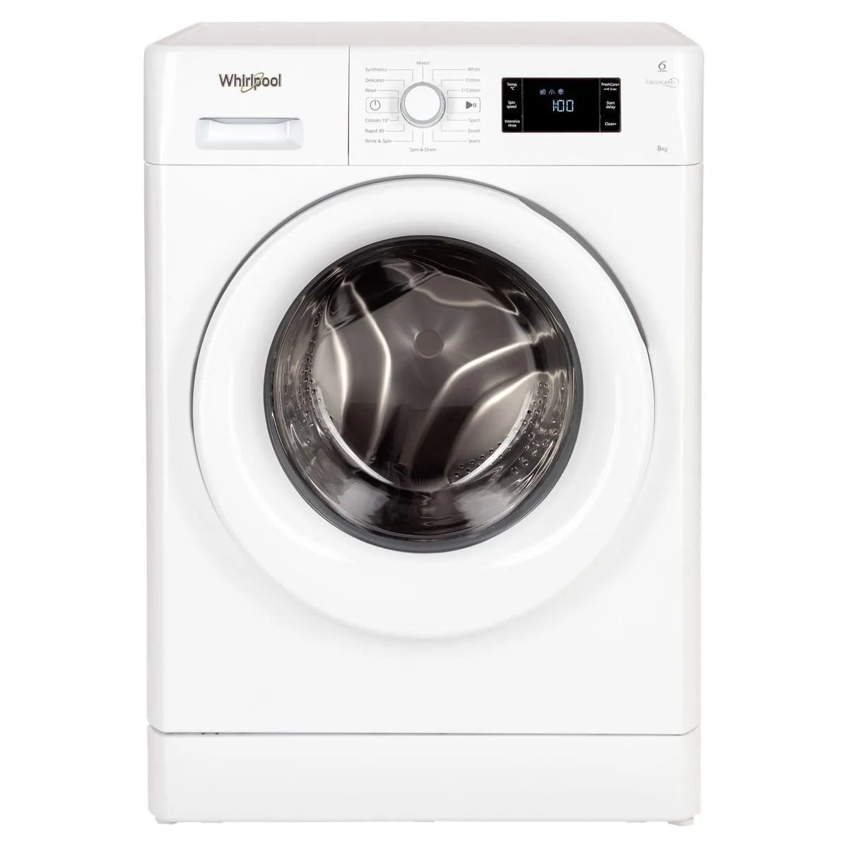 Whirlpool 8kg Front Load Washing Machine with 6th Sense and FreshCare+ - FDLR80210
