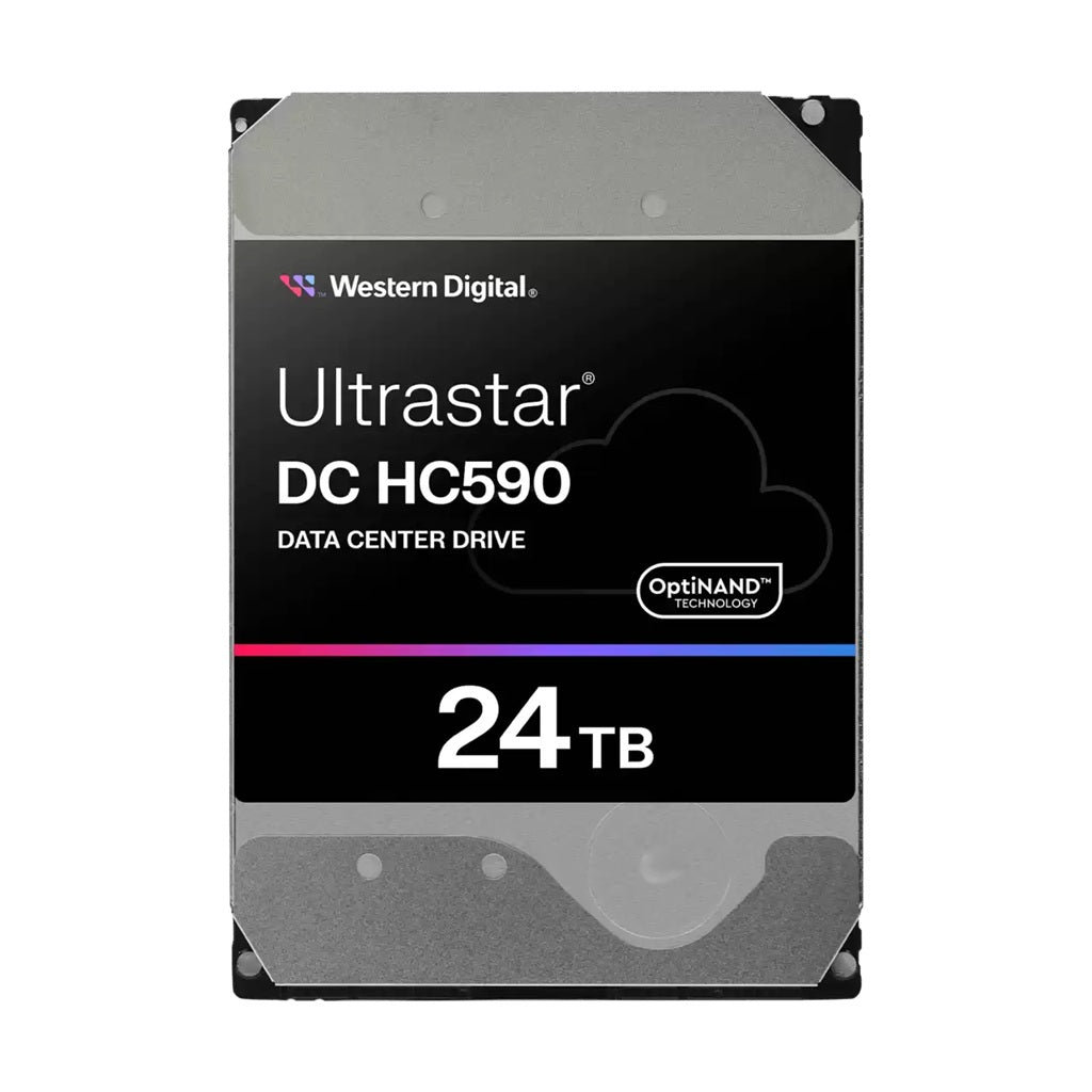 Western Digital Ultrastar DC HC590 24TB: 3.5', SAS, CMR, SE, 146.71x101.6x26.11mm, 670g, 5Y warranty, 0F59373