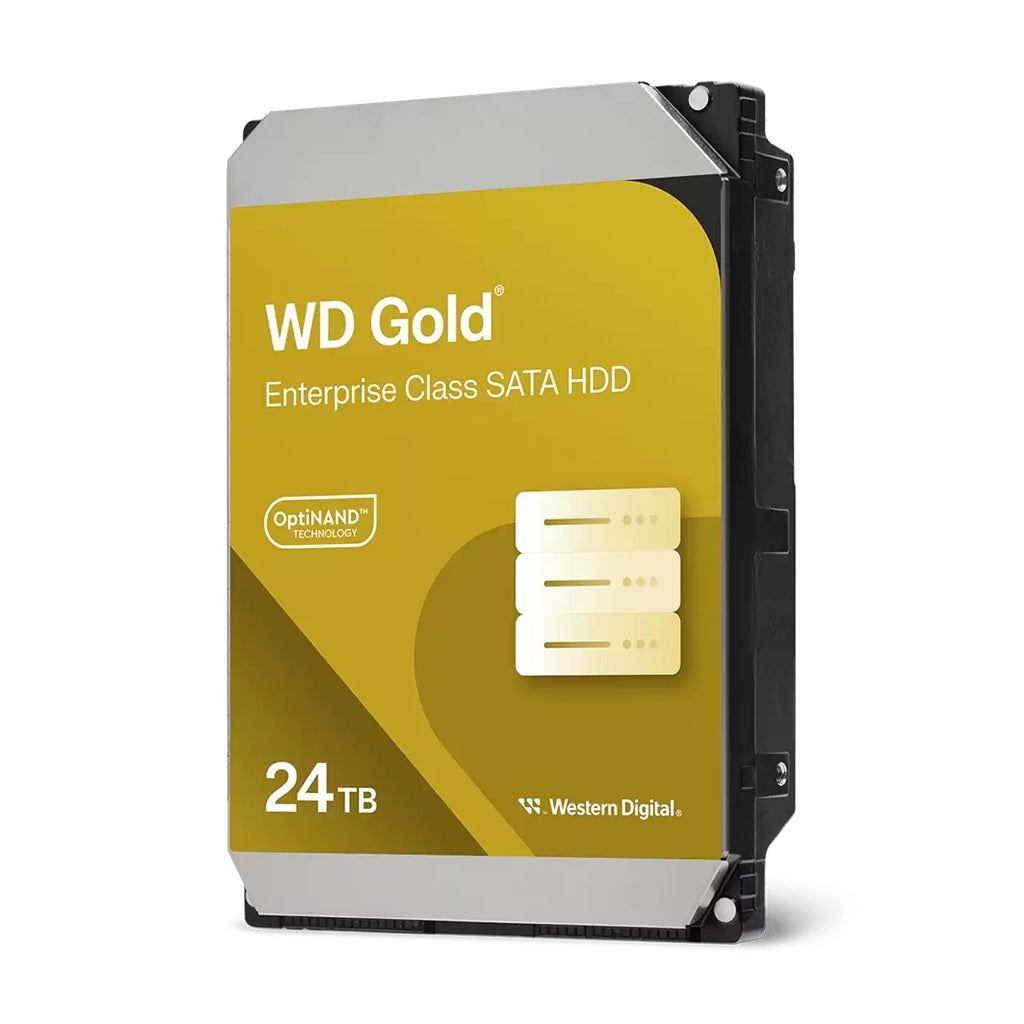 Western Digital Gold Enterprise Class SATA HDD - 24TB, 3.5', SATA 6Gb/s, 7200 RPM, CMR, up to 291MB/s, 512MB cache, 5Years warranty, WD242KRYZ