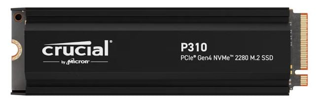 Micron (Crucial) Crucial P310 2TB Gen4 2280 NVMe SSD w Heatsink 7100/6000 MB/s R/W 440TBW 1000K/1200K IOPS 1.5M hrs MTTF Full-Drive Encryption M.2 5yrs ~CT2000P310SSD8, CT2000P310SSD5