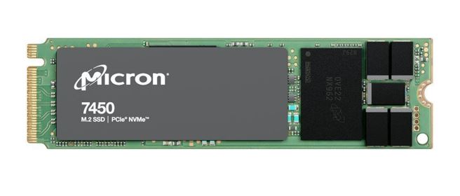 Micron (Crucial) Micron 7450 Pro 480GB Gen4 NVMe Enterprise SSD 2280 M.2 5000/700 MB/s R/W 280K/40K IOPS 800TBW 1DWPD 2M hrs MTTF-Ex-demo box damaged, MTFDKBA480TFR-1BC1ZABYYR