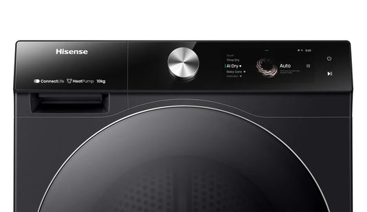Hisense 10kg Series 9 Heat Pump Dryer Charcoal Black HDFS10HPB
