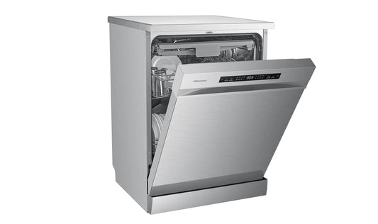 Hisense 60cm 14 Place Setting Freestanding Dishwasher Stainless Steel HSCE14FS
