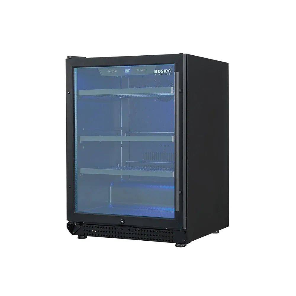 Husky Riserva 154L Drinks Chiller Left Hand Hinge - Matt Black HUSDSC54MBZYLH