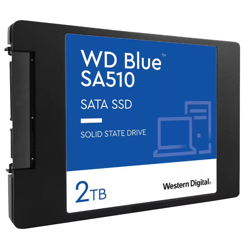 Sandisk Western Digital WD 2TB Blue SA510 SATA SSD 2.5'/7mm Cased Read 560MB/s Write 520MB/s WDS200T3B0A 5-year Limited Warranty, WDS200T3B0A-00C7K0