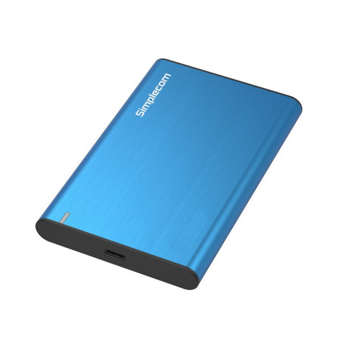 Simplecom SE221 Aluminium 2.5'' SATA HDD/SSD to USB 3.1 Enclosure Blue USB 3.1 Gen 1 support up to 5Gbps data transfer rate, SE221-BLUE