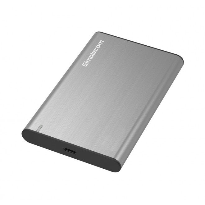 Simplecom SE221 Aluminium 2.5'' SATA HDD/SSD to USB 3.1 Enclosure Grey USB 3.1 Gen 1 support up to 5Gbps data transfer rate, SE221-GREY