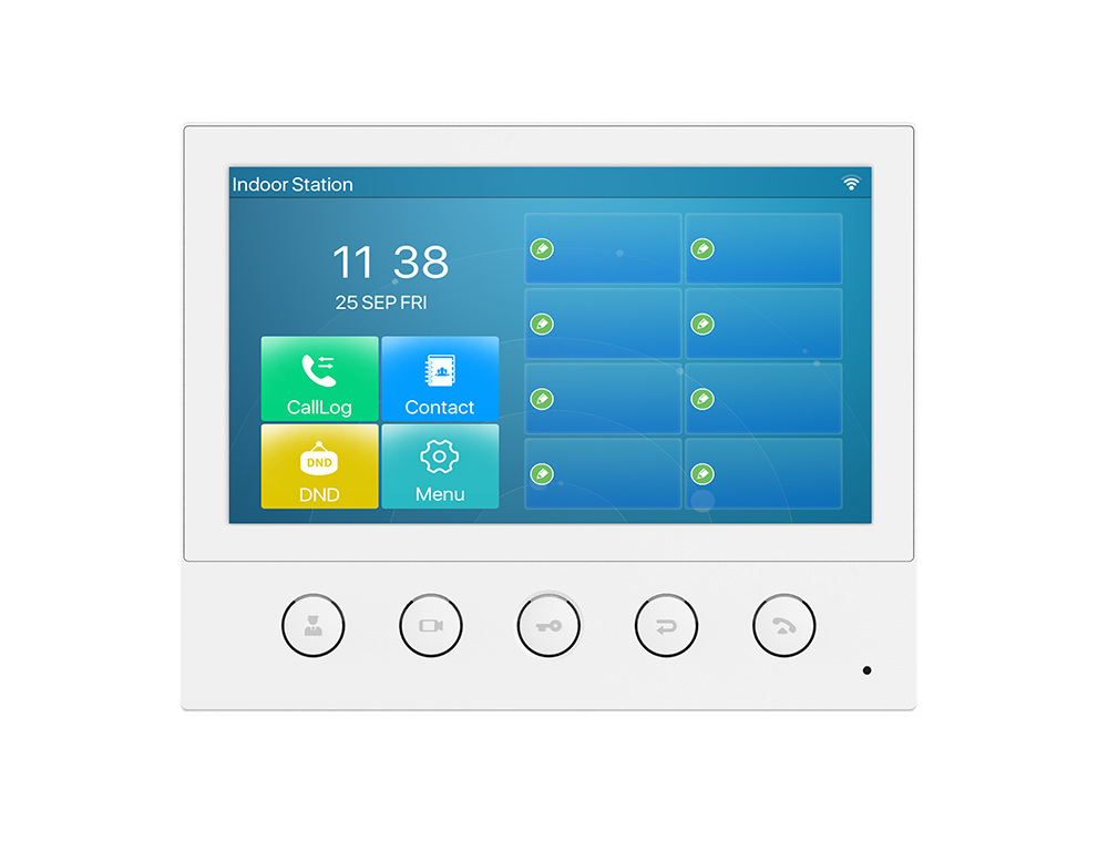 Fanvil i53W Indoor SIP Station, 6 SIP Lines, 5 Buttons, PoE, 7' Colour Touch Screen, Linux, ONVIF, 2Yr Warranty