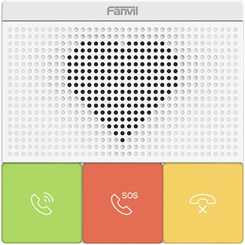 Fanvil Y501 2 SIP Lines Healthcare Intercom, HD Audio, Waterproof & Dustproof, PoE Enabled, Wall Mountable, 10/100Mbps, 3 Button. Auto answe, No Wi-Fi, Y501(w)