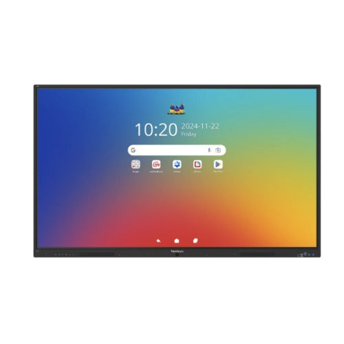 ViewSonic Commercial ViewSonic ViewBoard IFP6535-1-1C, 65-inch EDLA-certified interactive, Android 16, octa-core CPU, USB-C connectivity, 4K UHD