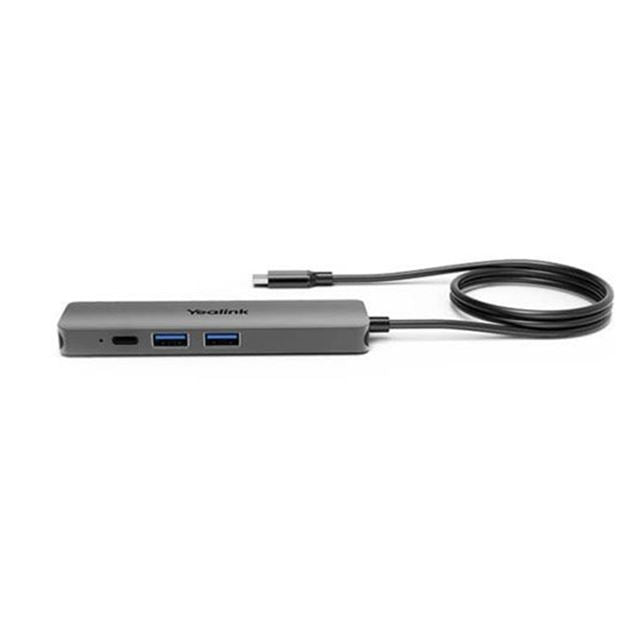Yealink BYOD Box Cable Hub, with 1.5m USB-C Cable (USB-C to USB-A adapter included), easy plug&play setups, Support to charging the connected laptop, BYOD-BOX