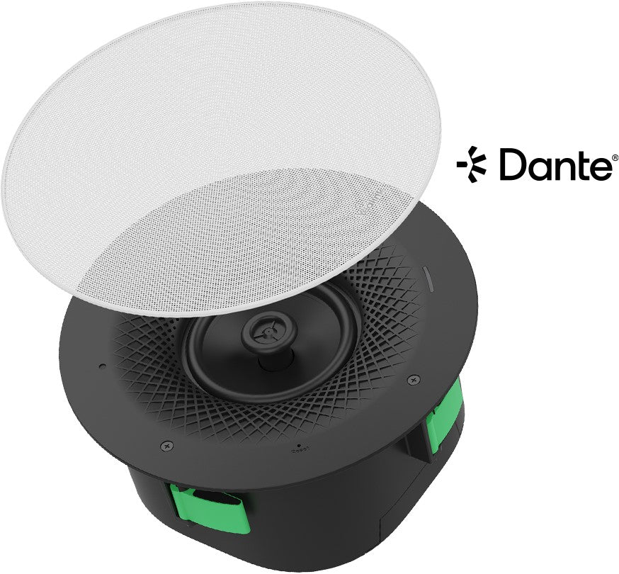 Yealink Ceiling Speaker CS10 Dante Edition, 2-Way Coaxial Dante Ceiling Loudspeaker for Exceptional Sound Quality, CS10-D