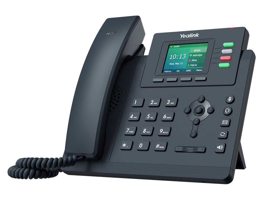 Yealink T33G 4 Line IP phone Entry-level, 320x240 Colour Display, Dual Gigabit Ports, PoE, HD Voice Quality, No Power Adapter included, Zoom, HD Voice, SIP-T33G