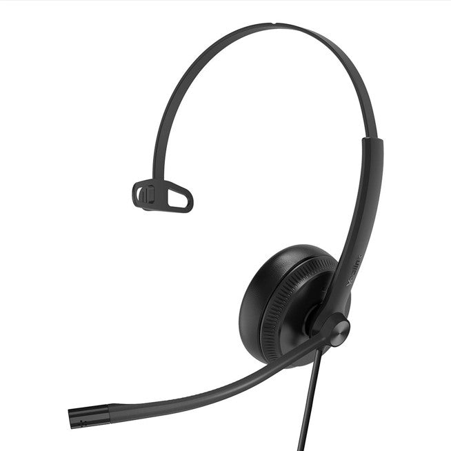 Yealink UH34SE Teams Certified Wideband Noise Cancelling Headset, USB and 3.5mm Jack, Controller with Teams Button, Mono, Ultra Lightweight Design, UH34-SE-M-MS