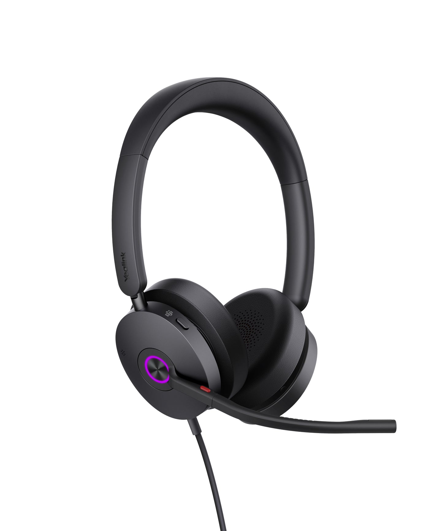 Yealink UH48 Teams USB Wired Headset Hybrid Active Noise Cancellation, Four-Microphone Noise-canceling Technology, Swift Plug & Play All-Day Comfort, UH48-D-MS-C/A