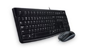 Logitech MK120 Keyboard & Mouse Combo Quiet typing and Spill resistant High-definition optical tracking Thin profile 3yr wty, 920-002586
