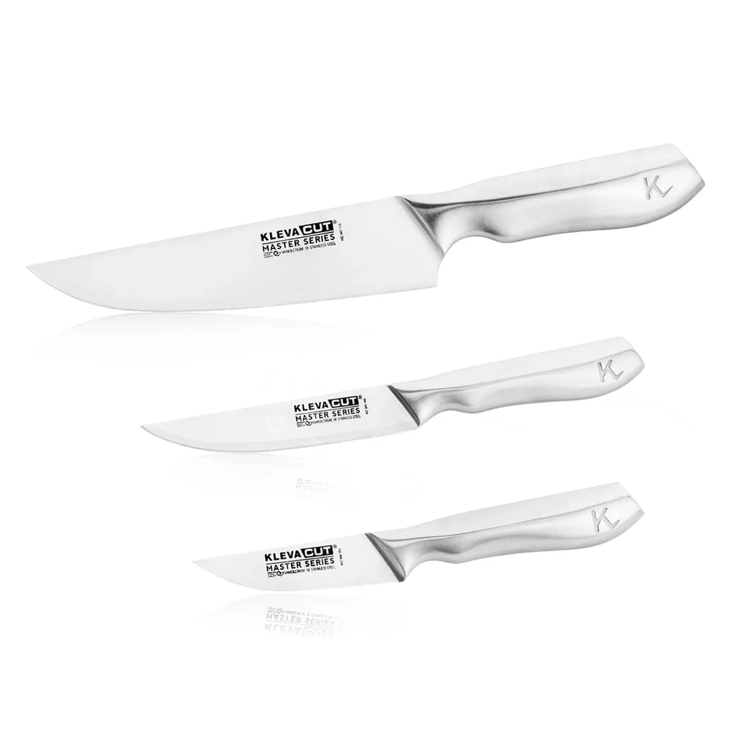 KlevaCut Master Series 3-Piece Knife Set Chef Utility Paring - KCMSSET300