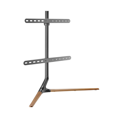Brateck Modern Linear Tabletop TV Stand For 49'-70' TVs, Weight Capacity: 40kg -- Matte Black & Walnut 970x350x765mm (LS), FS34-46F-02-B