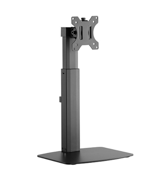Brateck Single Free Standing Screen Pneumatic Vertical Lift Monitor Stand Fit Most 17'-32' Flat and Curved Monitors Up to 7 kg VESA 75x75/100x100, LDT22-T01