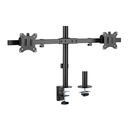 Brateck Pole Mount Dual-Screen Monitor Mount Fit Most 17'-32' Monitors, Weight Capacity (per screen): 9kg VESA 75x75/100x100, LDT57-C02