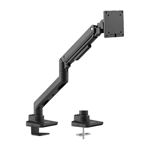 Brateck Fabulous Desk-Mounted Heavy-Duty Gas Spring Monitor Arm Fit Most 17'-49' Monitor Up to 20KG VESA 75x75,100x100 (Black) (LS), LDT69-C012