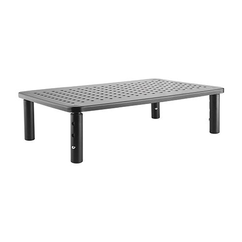 Brateck Height Adjustable Steel Monitor/Laptop Stand (370x235x120mm) Fit Screen Size 13'-32' Weight CapacityUp to 20kg- Black, STB-081