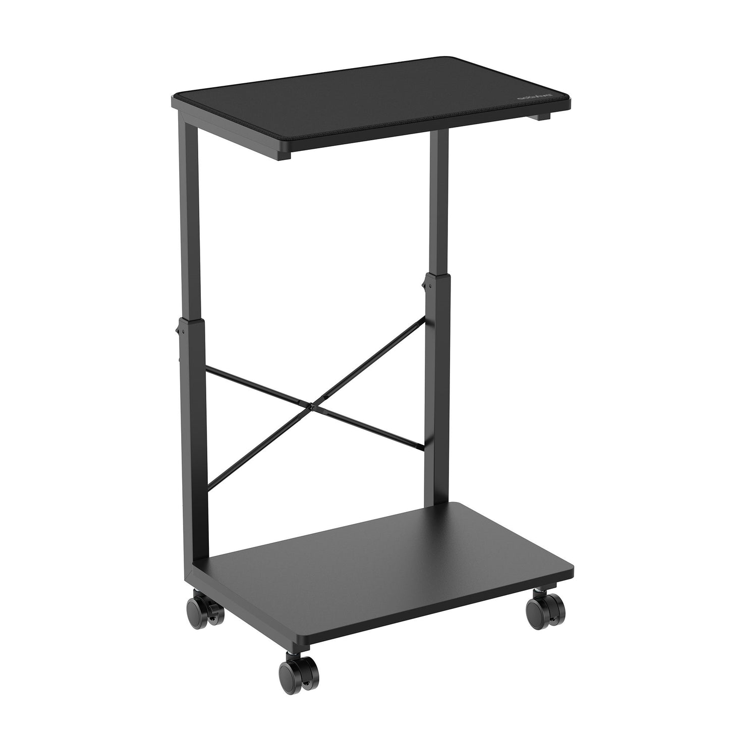 mbeat activiva Height Adjustable PC & Printer Storage Stand Black Adjustable Shelf Height: 55/60/65/70/75/80/85cm Package Weight: 8.10kg, ACA-STA-01K